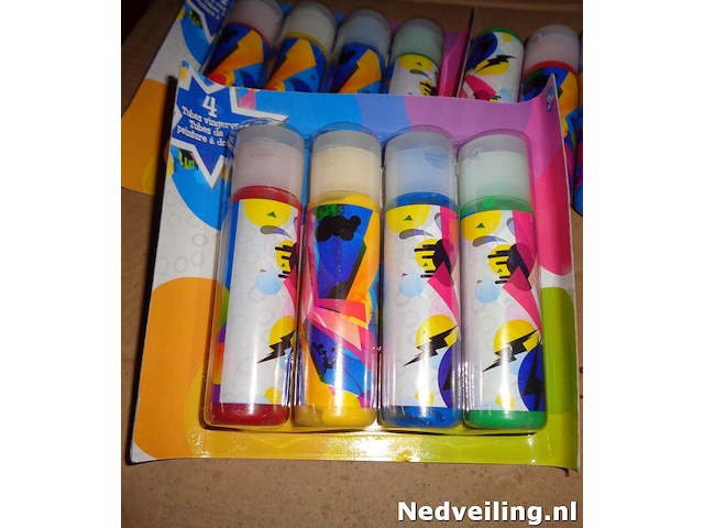 48 sets van 4 tubes vingerverf - afbeelding 2 van  3