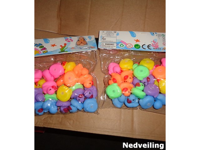 480x eendjes 3cm assorti kleur - afbeelding 2 van  3