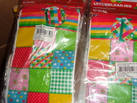 48x 10 stuks uitdeelzakjes met trekkoordje en kaartje - afbeelding 1 van  3