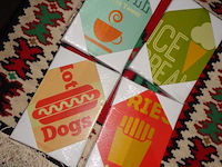 48x deco lijstjes food 4 assorti - afbeelding 3 van  3