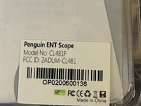 48x ent-endoscoop met distaal uiteinde van 3,6 mm en led-achtergrondverlichting opcom, pinguïn ent scope cl481p - afbeelding 4 van  5