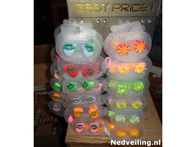 48x fashion jewelry haarelastiek op display - afbeelding 3 van  3