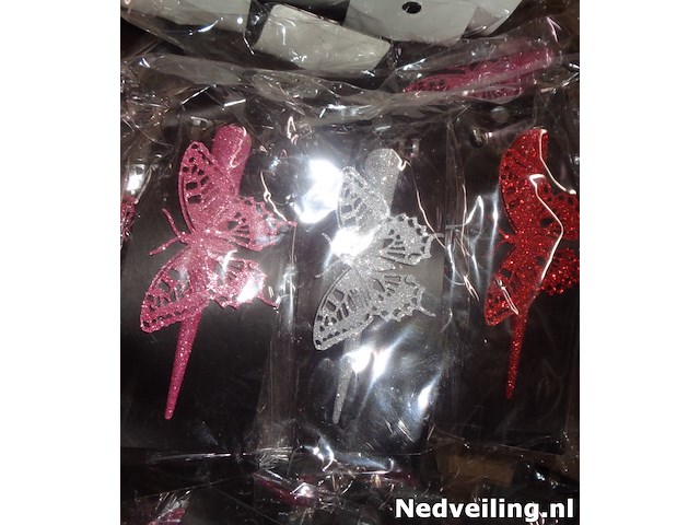 48x haarclip groot vlinder - afbeelding 3 van  3