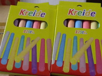 48x schoolkrijt gekleurd 12pcs per pakje - afbeelding 3 van  5