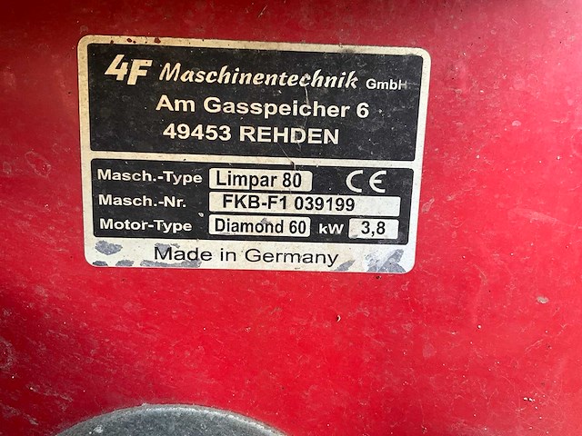 4f limpar 80 veegmachine - afbeelding 5 van  5