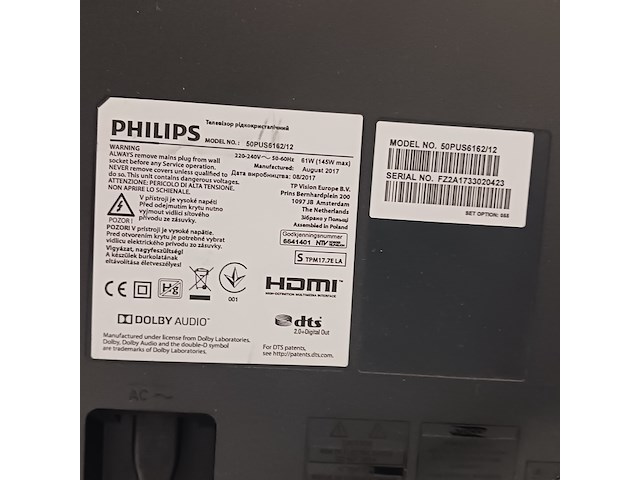 4k ultra hd televisie philips, 50pus6162/12, 2017 - afbeelding 13 van  15