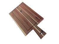 4shine - acacia serveerplank 52x25x2 cm – rechthoekig met handvat – 4shine - kitchenware (20x) - afbeelding 2 van  2