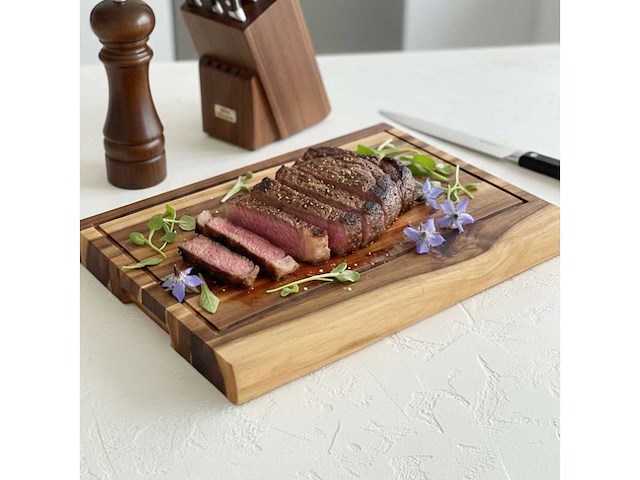 4shine - acacia snijplank 40x29x3cm – rechthoekig – 4shine - kitchenware (5x) - afbeelding 1 van  2