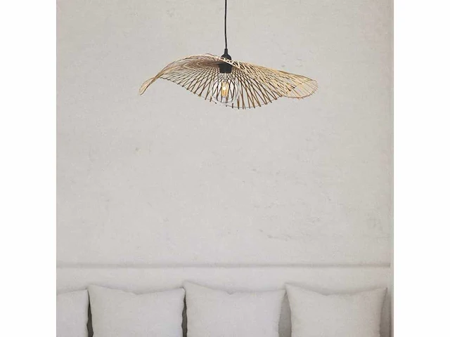 4shine - bamboe hanglamp serra -ø60cm- bamboe hanglamp – 4shine - hanging lamp (5x) - afbeelding 3 van  3