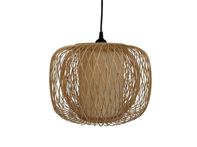 4shine - fira s rond - bamboe hanglamp - hanging lamp (10x) - afbeelding 1 van  2