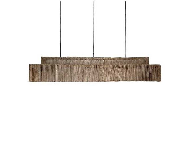4shine - jute hanglamp pacha 120x32 cm. - hanging lamp (5x) - afbeelding 1 van  2