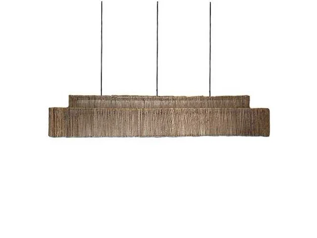 4shine - jute hanglamp pacha 120x32 cm. - hanging lamp (5x) - afbeelding 1 van  2