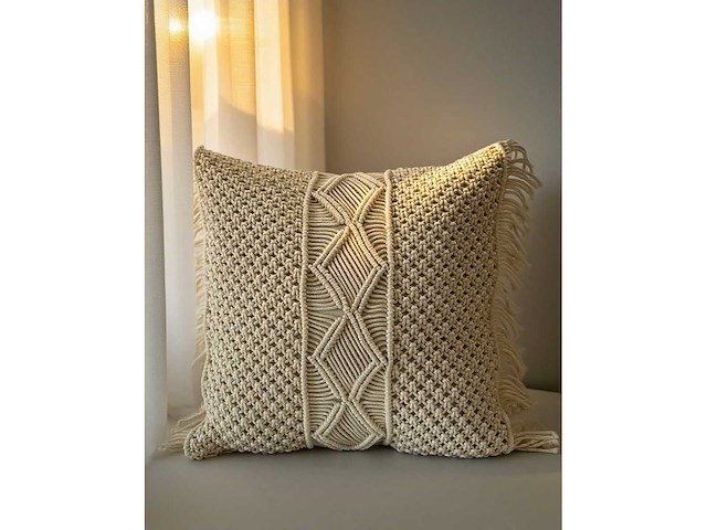 4shine - macramé sierkussen vida– 4shine - decorative cushion (5x) - afbeelding 1 van  1
