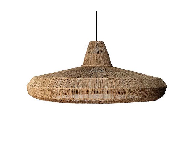 4shine - ronde jute hanglamp jerico -ø88cm- 4shine - hanging lamp (2x) - afbeelding 4 van  4
