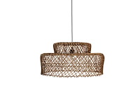 4shine - ronde rotan hanglamp isla -ø50cm- 4shine - hanging lamp (5x) - afbeelding 2 van  3