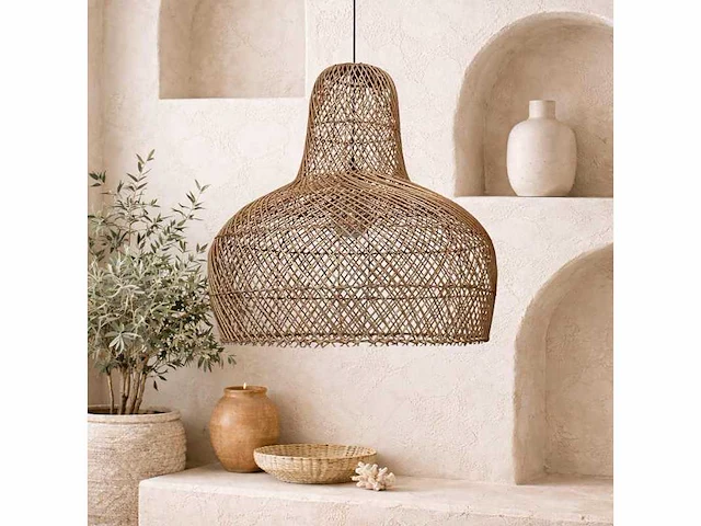 4shine - rotan hanglamp abella -ø50cm – 4shine - rotan hanglamp - (5x) - afbeelding 2 van  2