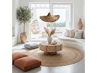 4shine - rotan hanglamp fela -ø60cm- rotan hanglamp -(5x) - afbeelding 1 van  2