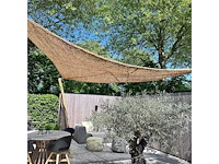 4shine - schaduwdoek - kokos schaduwdoek driehoek 4x4x4 - garden furniture accessory - afbeelding 1 van  2
