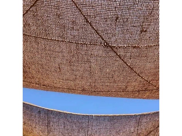 4shine - schaduwdoek - kokos schaduwdoek driehoek 4x4x4 - garden furniture accessory - afbeelding 2 van  2