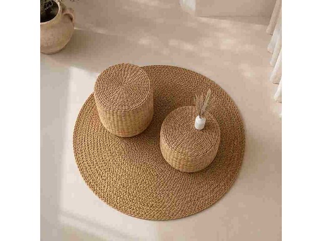 4shine - waterhyacint vloerkleed d150 cm. – rond vloerkleed – 4shine - carpet (5x) - afbeelding 1 van  1