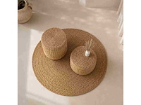 4shine - waterhyacint vloerkleed d150 cm. – rond vloerkleed – 4shine - carpet (5x) - afbeelding 1 van  2