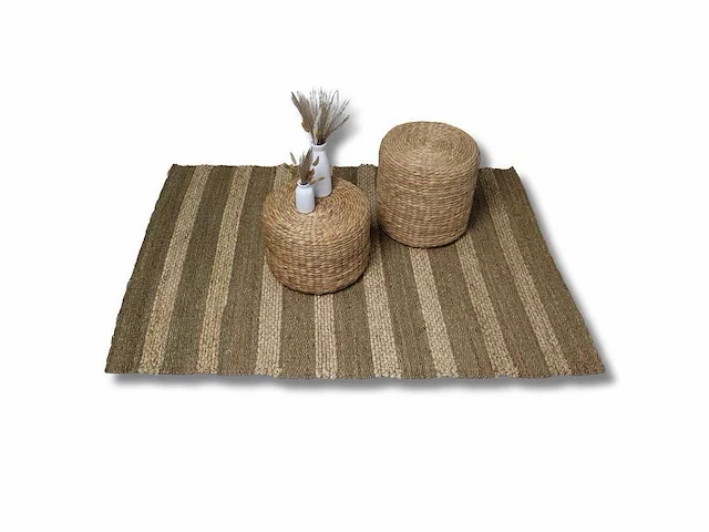 4shine - zeegras & palm vloerkleed 120×170 cm – rechthoekig vloerkleed – 4shine - carpet (9x) - afbeelding 3 van  3