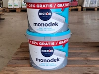 4x 12.5 liter muurverf, histor, monodek, wit - afbeelding 2 van  3