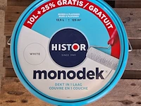 4x 12.5 liter muurverf, histor, monodek, wit - afbeelding 3 van  3