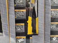 4x 6-delige popnageltangen topex, geel/chroom - afbeelding 2 van  4