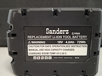 4x accu 18v - 4.0ah - afbeelding 6 van  6