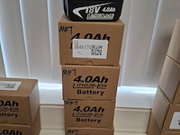 4x accu 18v - 4.0ah - afbeelding 1 van  6