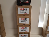 4x accu 18v - 6.0ah m18-60 - afbeelding 1 van  6