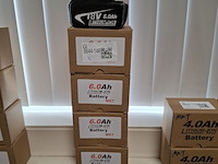 4x accu 18v - 6.0ah - afbeelding 1 van  6