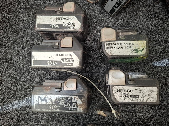4x accu draadeindknipper hitachi, 3x cl14dsl, 1x cl18dsl - afbeelding 2 van  6