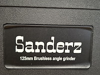 4x accu haakse slijper 125mm, brushless, blauw - afbeelding 2 van  10