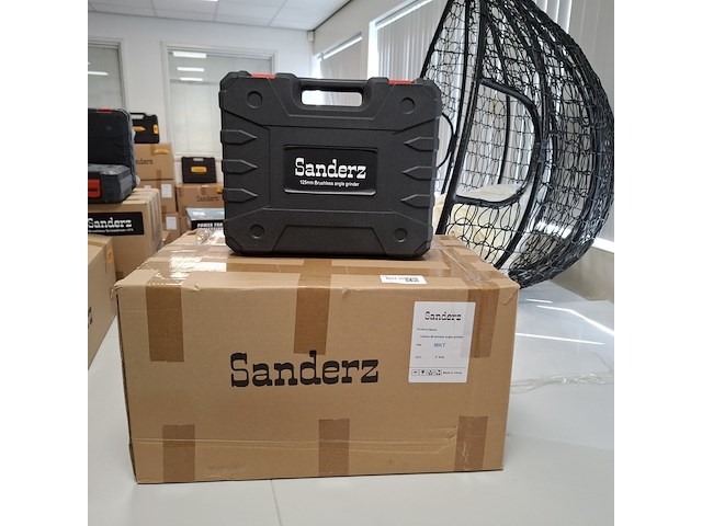 4x accu haakse slijper 125mm, brushless, blauw - afbeelding 10 van  10