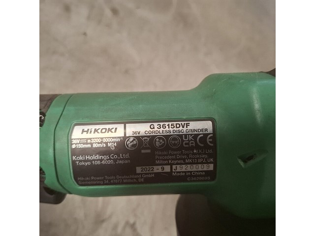 4x accu handgereedschap hikoki, diverse modellen - afbeelding 14 van  14