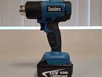 4x accu heteluchtpistool, blauw - afbeelding 1 van  11