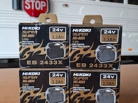 4x accu hikoki, eb 2433x 24v 3.3ah