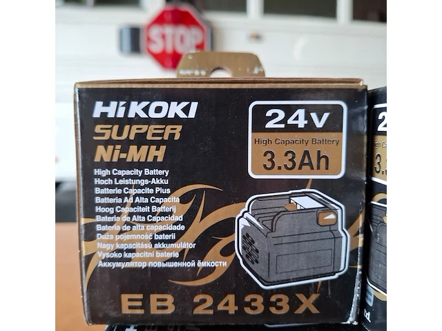 4x accu hikoki, eb 2433x 24v 3.3ah - afbeelding 2 van  2