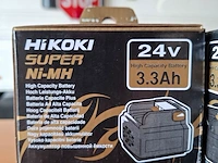 4x accu hikoki, eb 2433x 24v 3.3ah - afbeelding 2 van  2