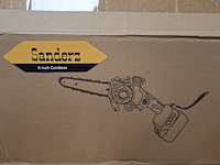 4x accu kettingzaag 6 inch, geel - afbeelding 9 van  9