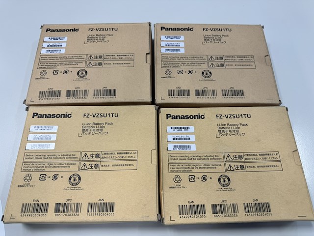 4x accu pack, panasonic, fz-vzsu1tu, zwart - afbeelding 3 van  4
