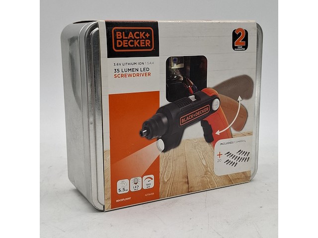 4x accu schroevendraaier, black&decker, bdcsfl20at - afbeelding 1 van  7