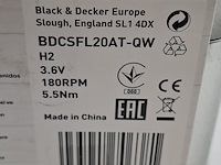 4x accu schroevendraaier, black&decker, bdcsfl20at - afbeelding 6 van  7