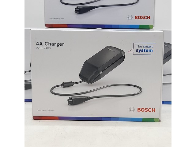 4x acculader t.b.v fietsaccu, bosch, 4a charger - afbeelding 2 van  5