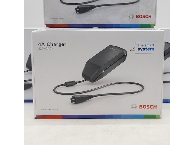 4x acculader t.b.v fietsaccu, bosch, 4a charger - afbeelding 2 van  5