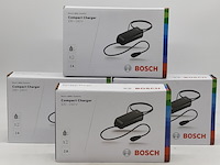 4x acculader t.b.v fietsaccu, bosch, compact charger 100-240v - afbeelding 1 van  5