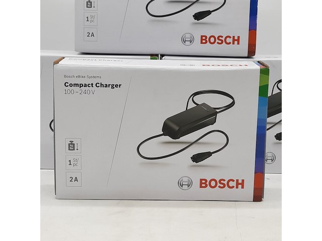 4x acculader t.b.v fietsaccu, bosch, compact charger 100-240v - afbeelding 2 van  5