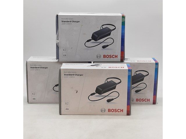 4x acculader t.b.v fietsaccu, bosch, standard charger 220-240v - afbeelding 1 van  5